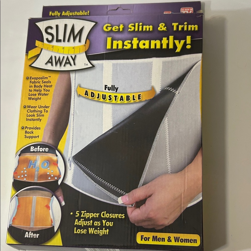 NWT Slim Away Adjustable Unisex Waist Trimmer